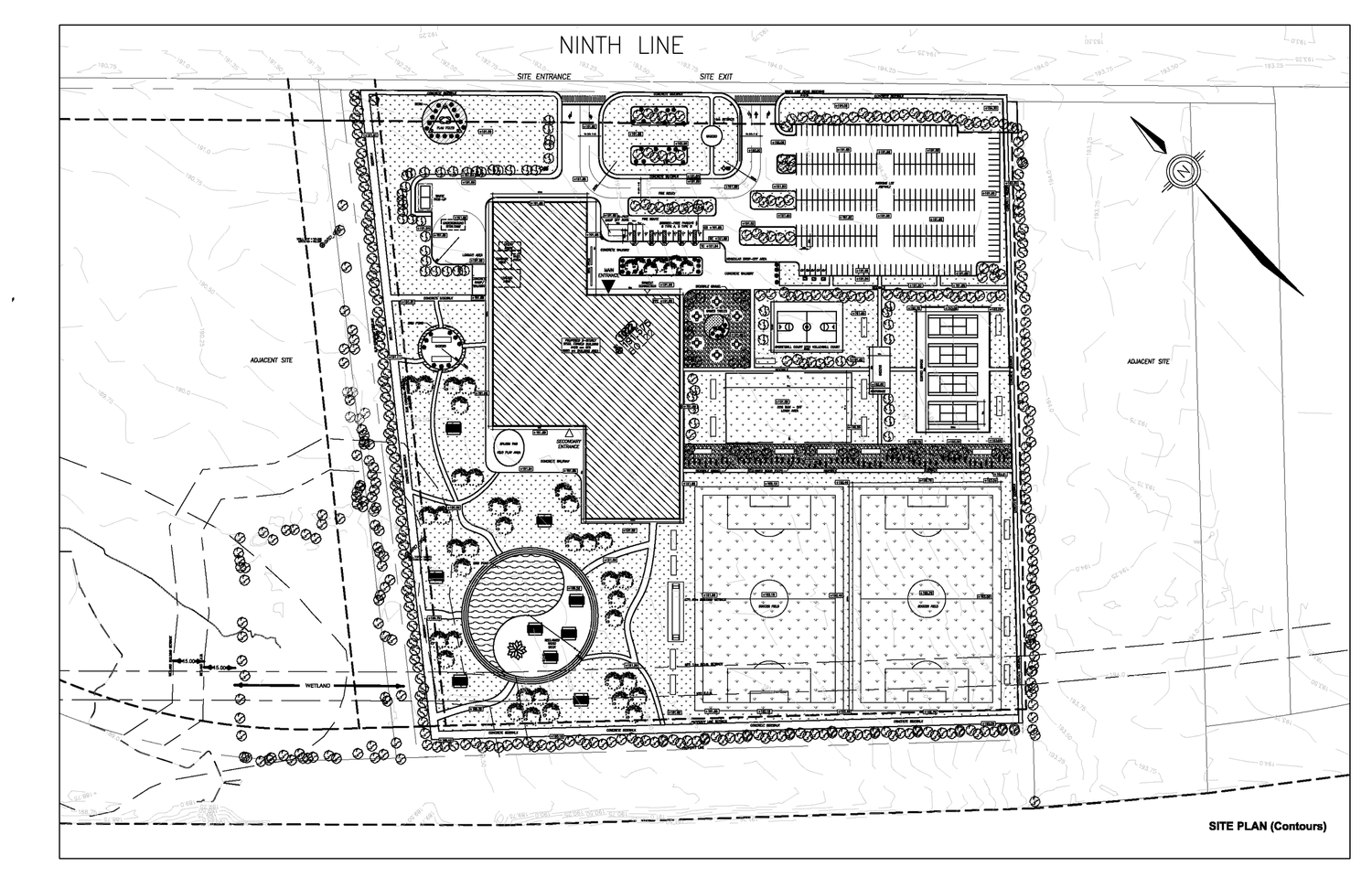  Site Plan with Contours 