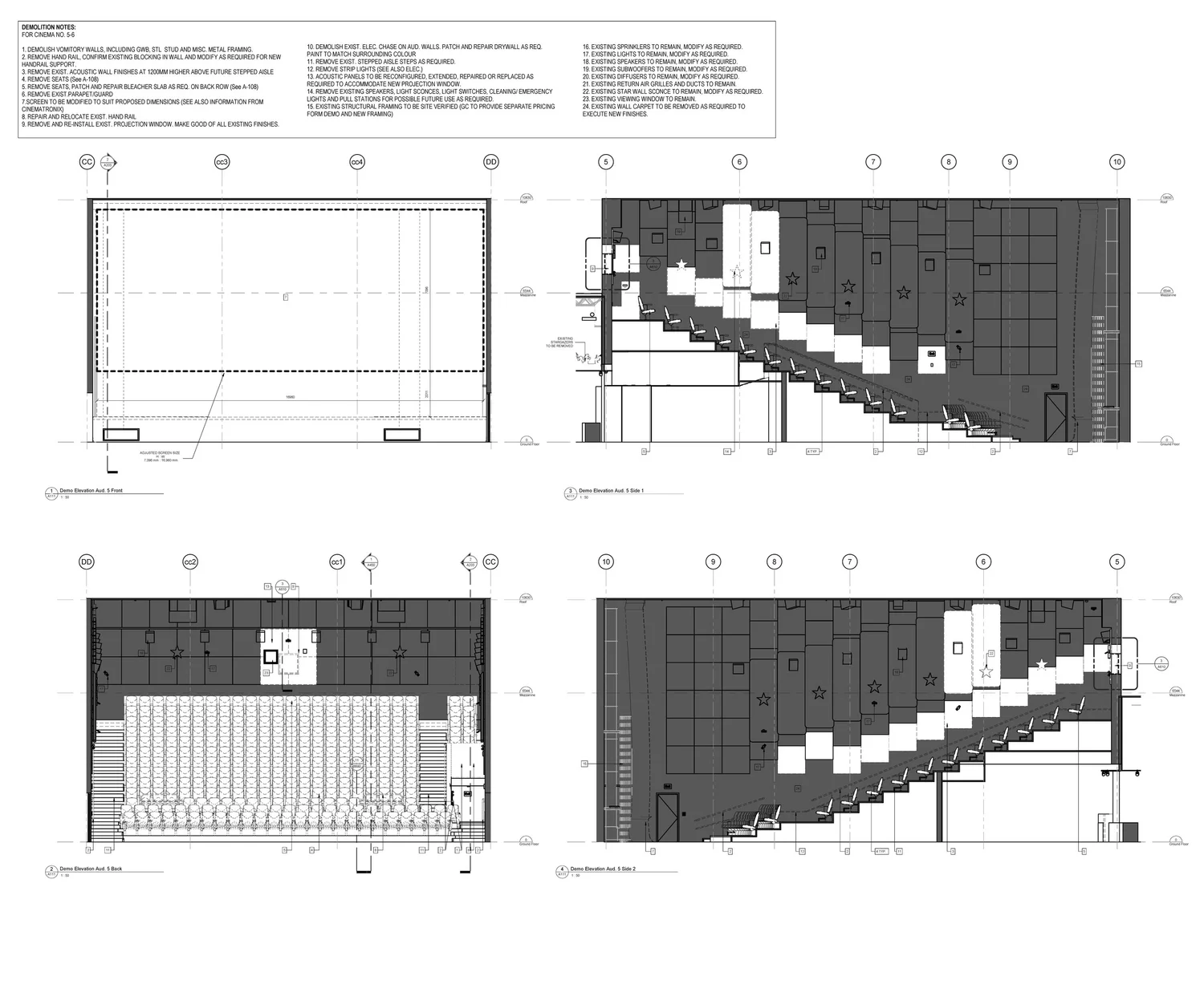 Demo - Cinema 5 Interior Elevations