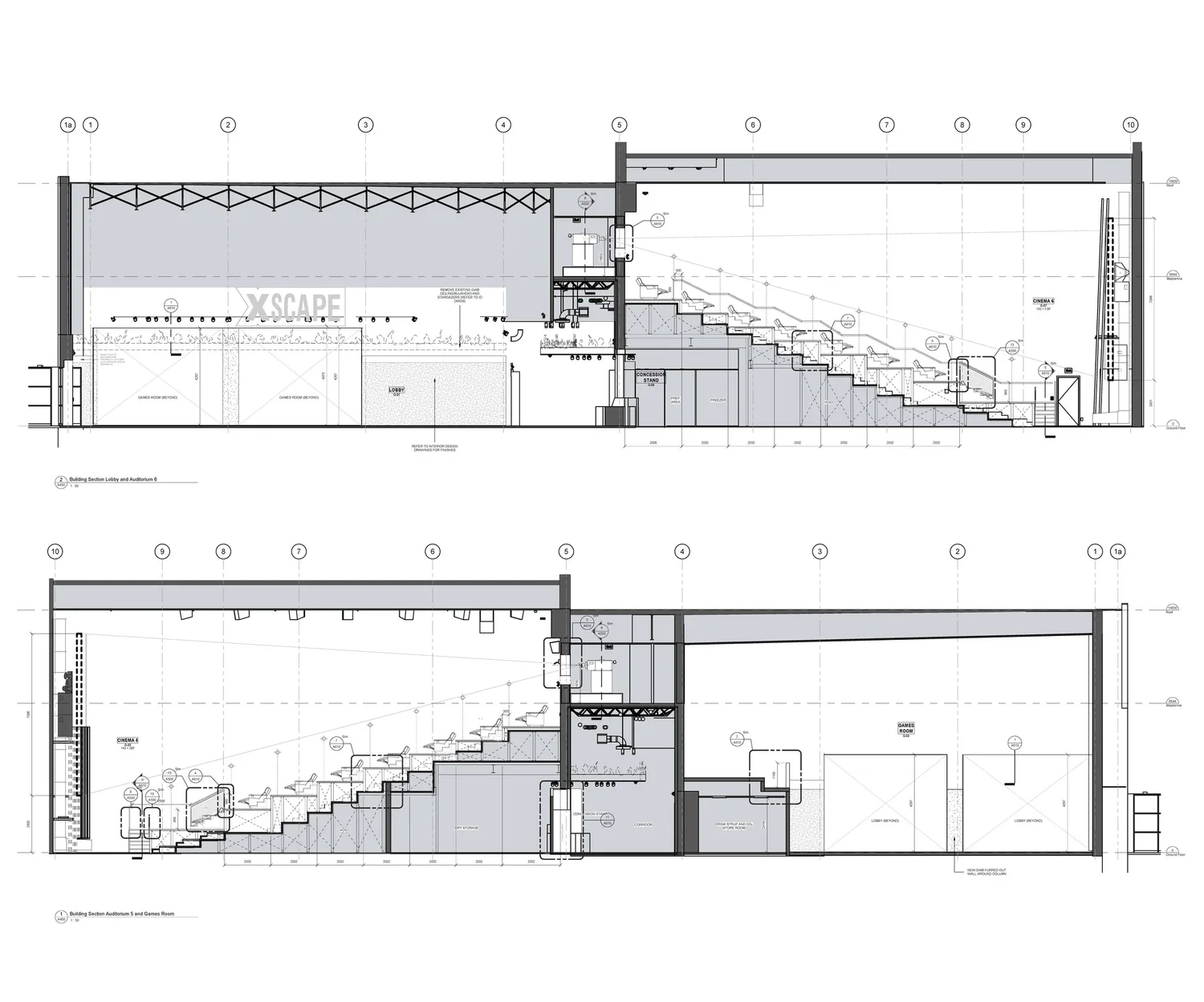 Proposed - Building Sections