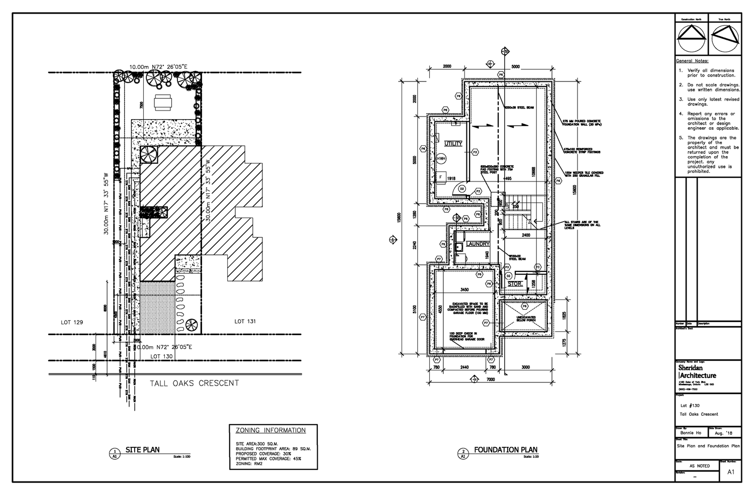 Site and Foundation Plan