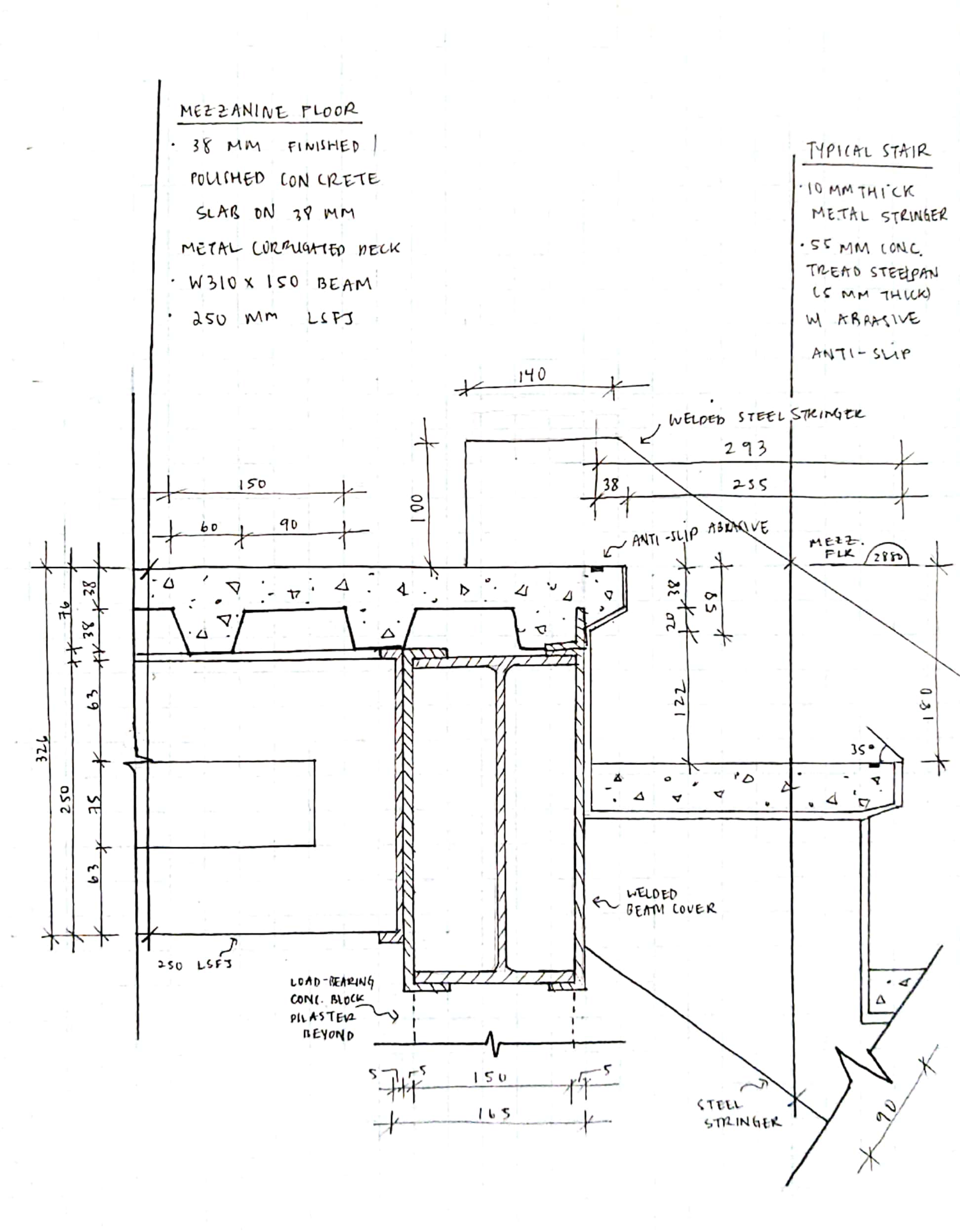 AD12 Top of Stair at Mezzanine